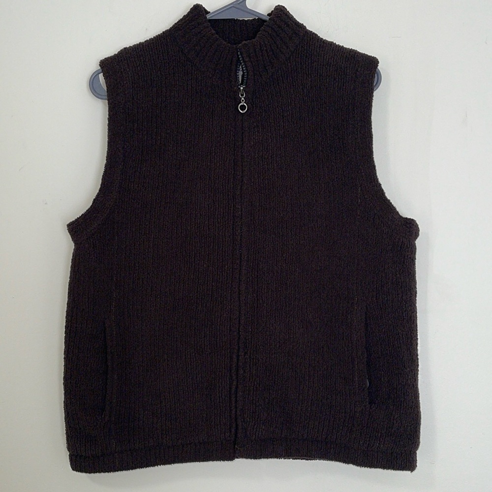 ☀️Sale☀️ Colorado Clothing Brown Fleece type Zippered Vest Size Large